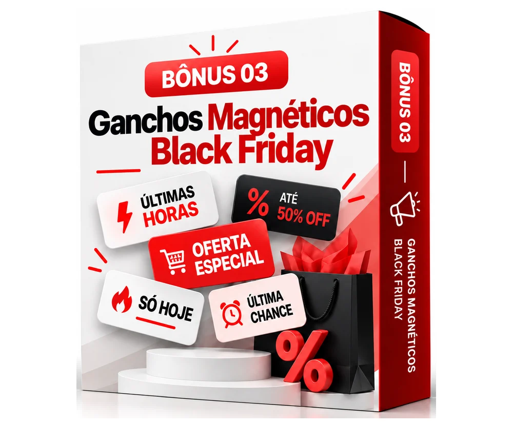 Caixa do Bônus 03: Ganchos Magnéticos Black Friday